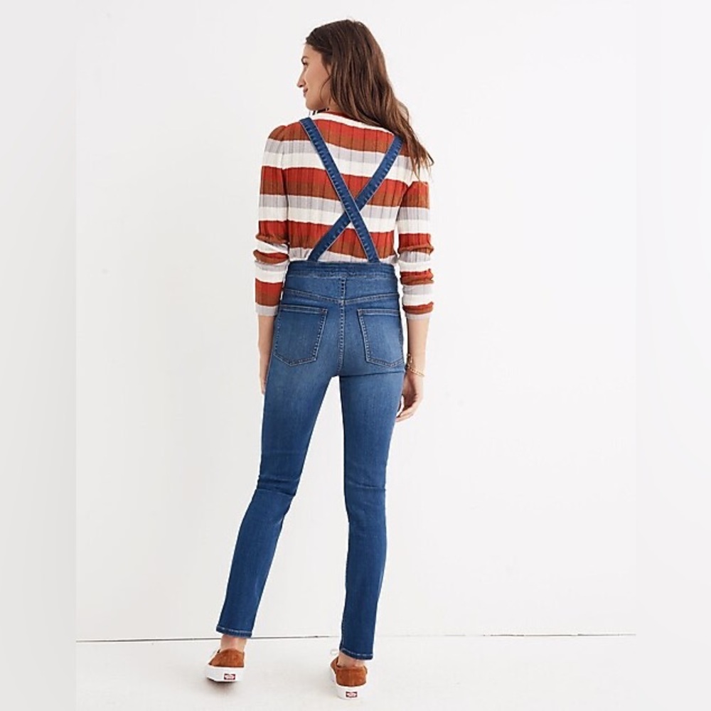 Women's Blue Denim Overalls - Picture 2 of 13